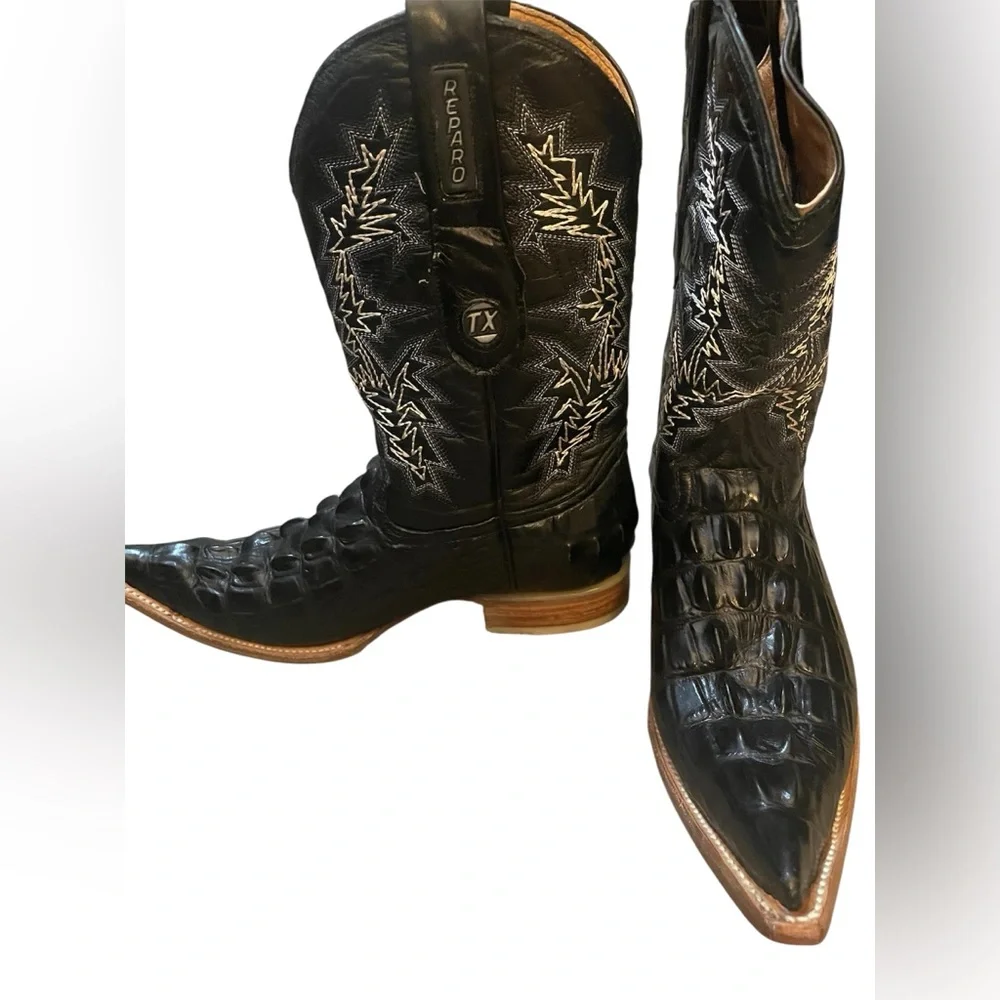 Reparo black Cowboy Boots